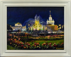 <p>&nbsp;Участник<br />
Ковалевский А.Н.<br />
ГБУДО г.Москвы "Детская художественная школа №7"<br />
"Летний вечер на ВДНХ. Фонтан Дружбы народов"<br />
х/м<br />
45х60</p>